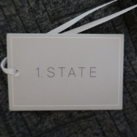 1.STATE Gray Cold Shoulder Dress - Large - Picture 6 of 8